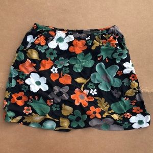 vintage express miniskirt bright floral